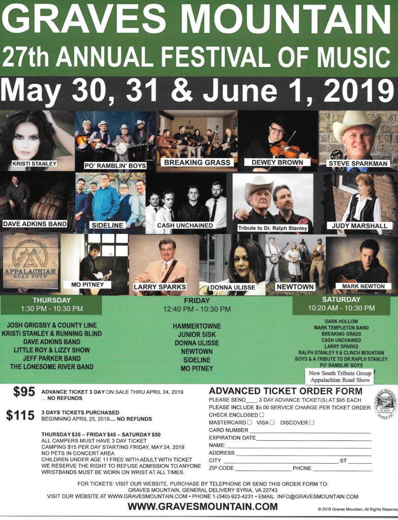 Festival of Music Graves Mountain Lodge