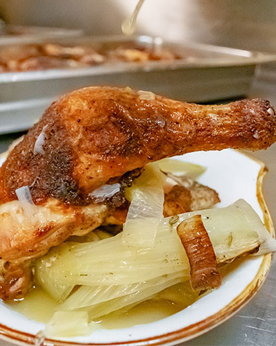 Roasted Chicken with Smothering Sauce