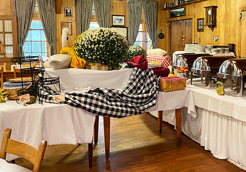 buffet_500x350 New Year's Eve celebration buffet at Graves Mountain Farm & Lodges - low key and no party for 2021