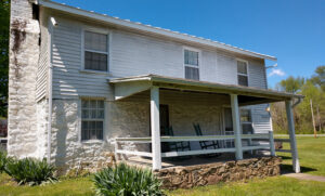 The Exterior Front - facing the Boxwoods