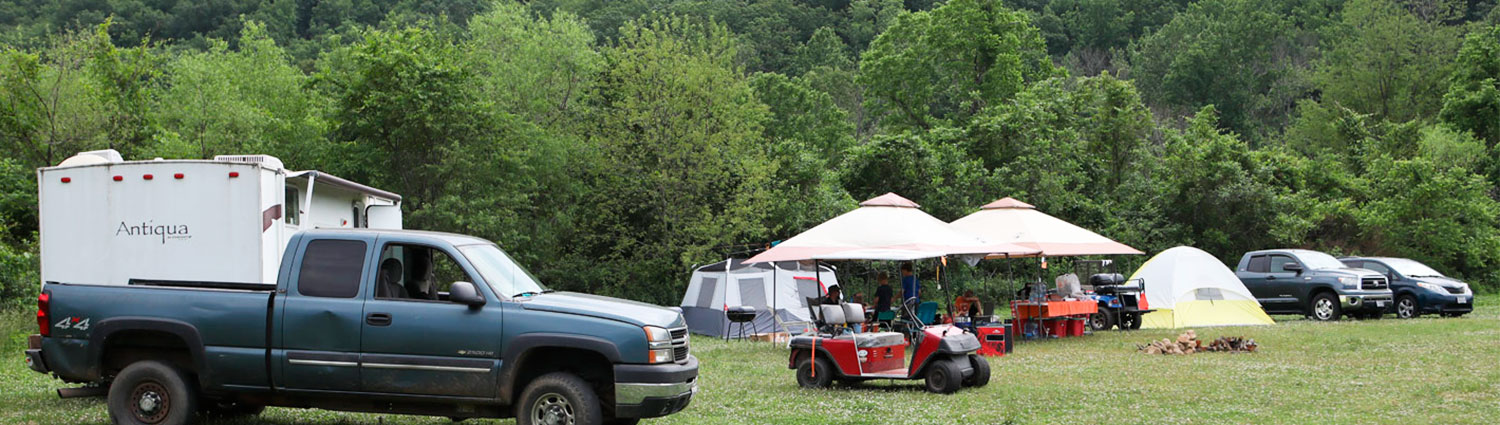 Campground next to Shenandoah National Park at Graves Mountain Farm & Lodges in Syria VA