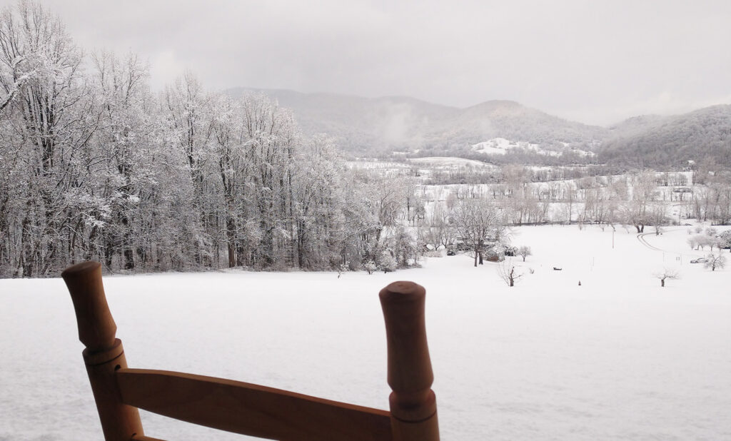 Winter at Hotel Lodge Rooms - Blue Ridge View Lodges on Doubletop Mountain