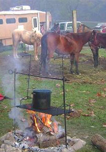 Horse camoing in the VA Blue Ridge