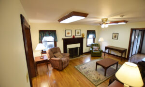 Living Room flows to Large Dining Room