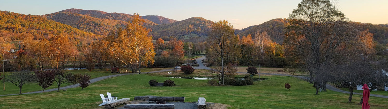 Graves Mountain Lodges View of the Blue Ridge Mountains