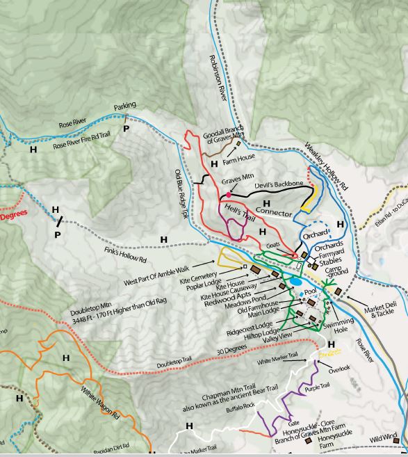 Hiking in Shenandoah National Park - Graves Mountain farm at Heart of