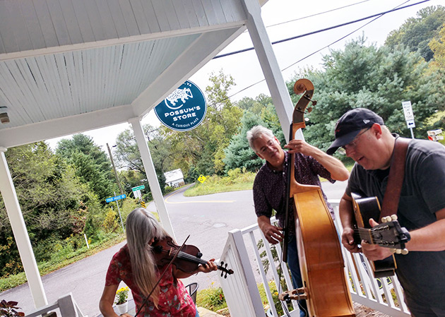 Possums Store n Criglersville with front porch blue grass - all local talent from the holler