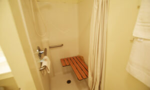 Handicapped Accessible roll-in shower