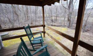 Back Porch above the Stream