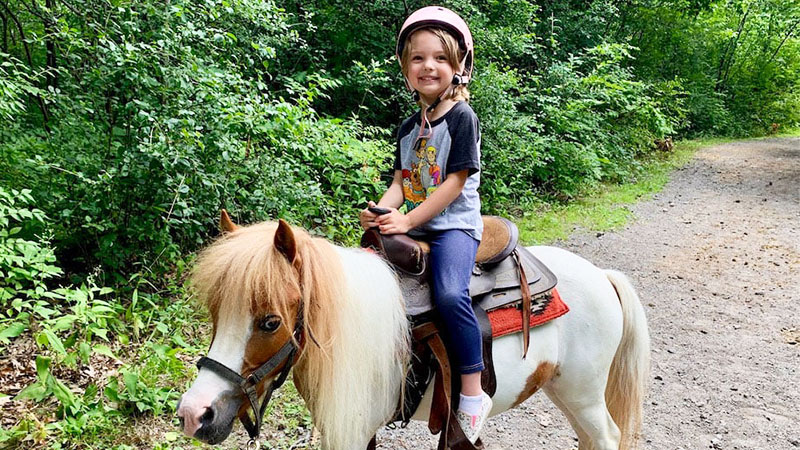 Pony Rides at Graves Mountain Farm & Lodges in the VA Blue Ridge