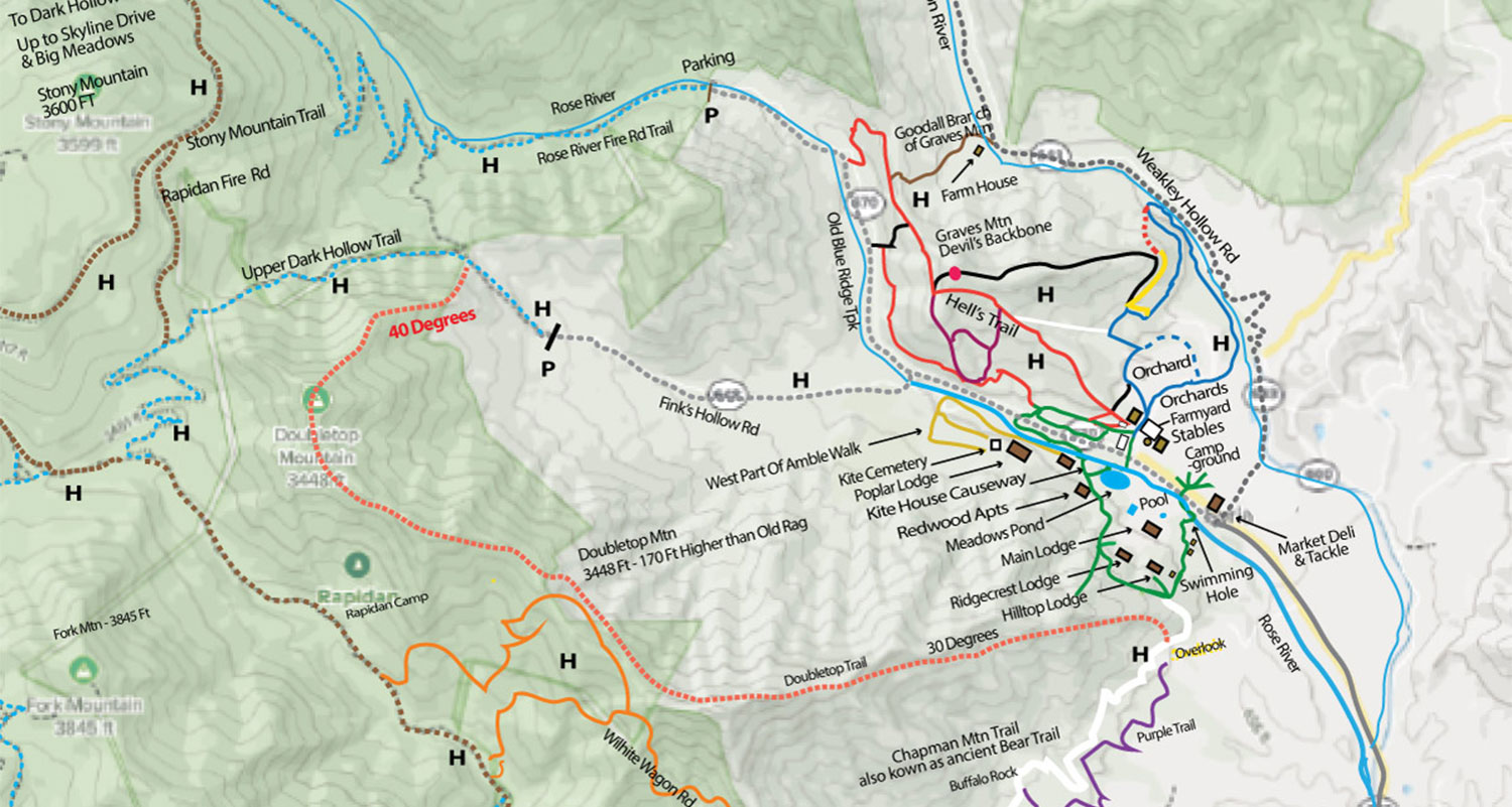 Hiking Central for Shenandoah National park - Graves Mountain Farm & Lodges, Syria VA