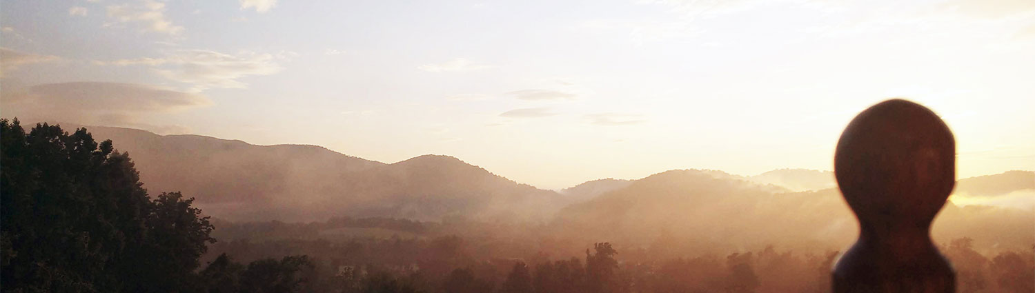 Sunrise View from Mountainside Lodge room - Overlooking Rose Valley & the Blue Ridge Mountains