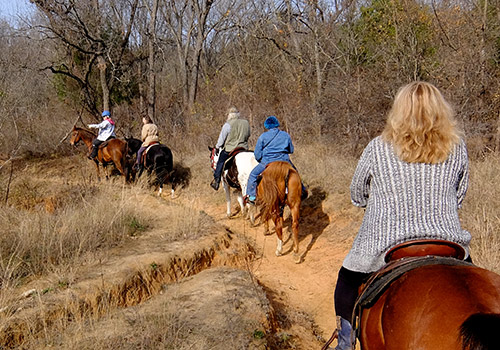 Winter trail rides at Graves Mountain Farm & Lodges by Shenandoah National Park