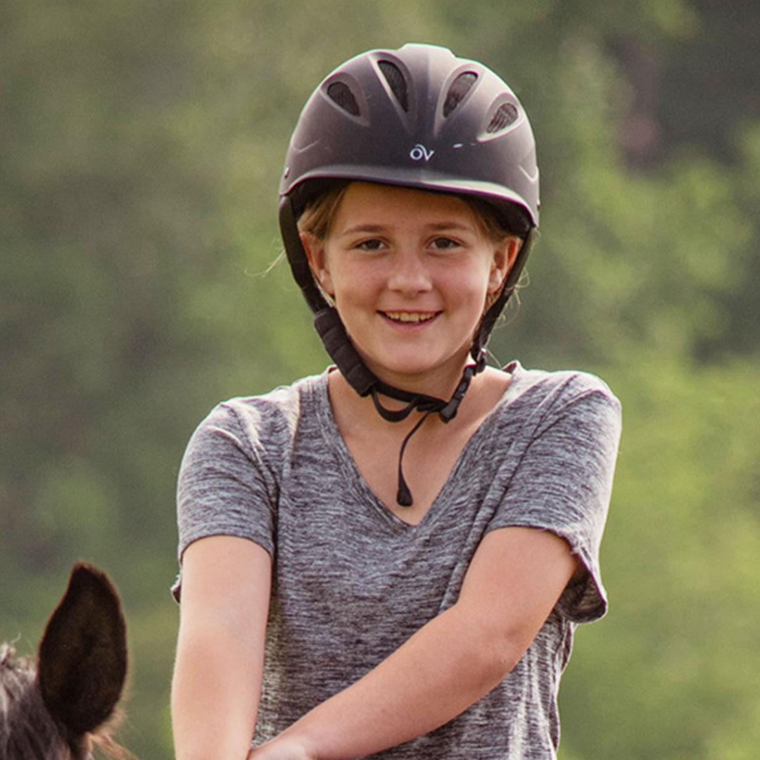 Caydence Shifflett at the Spring weekend group trail ride get-together at Graves Mountain Farm Campground