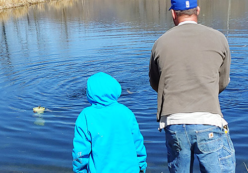 troutpond1_500X350 Fishing on two stocked ponds at Graves Mountain