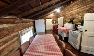 The Kitchen - even with an added wood burning stove for when the groups get huge