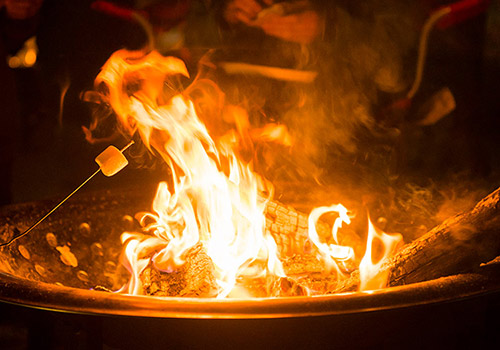Fire-pit and S'more for winter nights at Graves Mountain Farm & Lodges